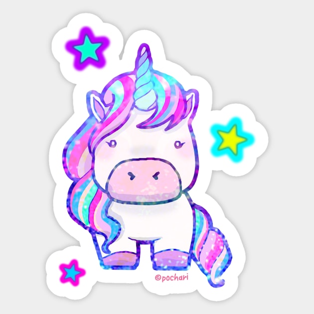 Yuniko the Unicorn Sticker by Pochari